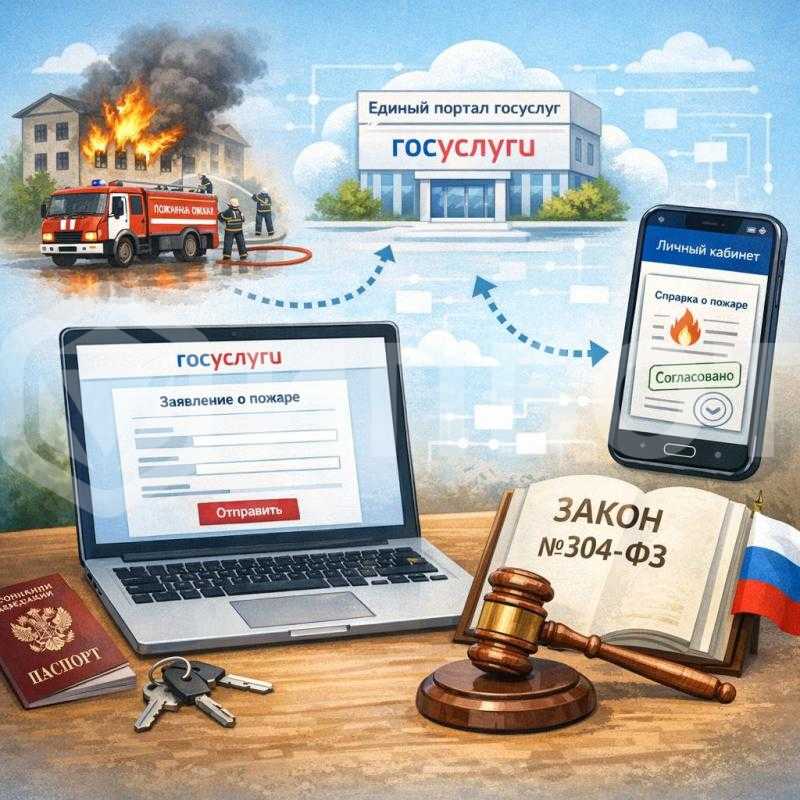 Получение справки о пожаре перевели в электронный формат